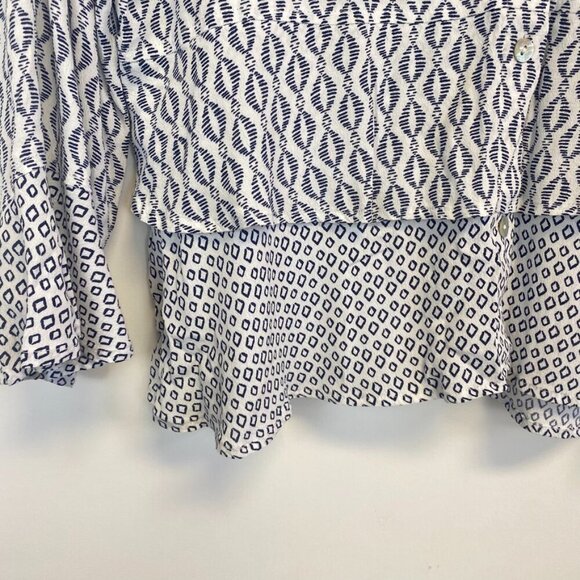 Habitat Clothes to Live In Geometric Button Down Top - Picture 9 of 15